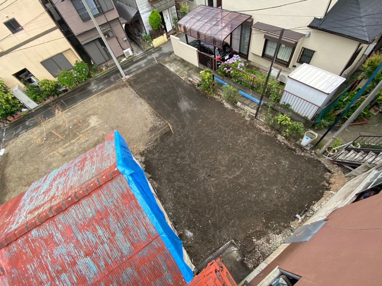 大田区の解体工事が終了しました。新型コロナ感染予防対策もしっかり行っています。