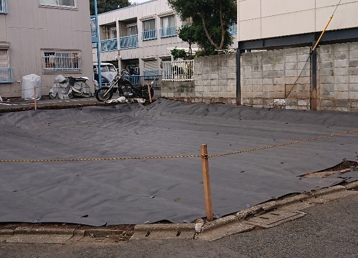 狛江市の解体工事が終了しました。新型コロナ感染予防対策もしっかり行っています。